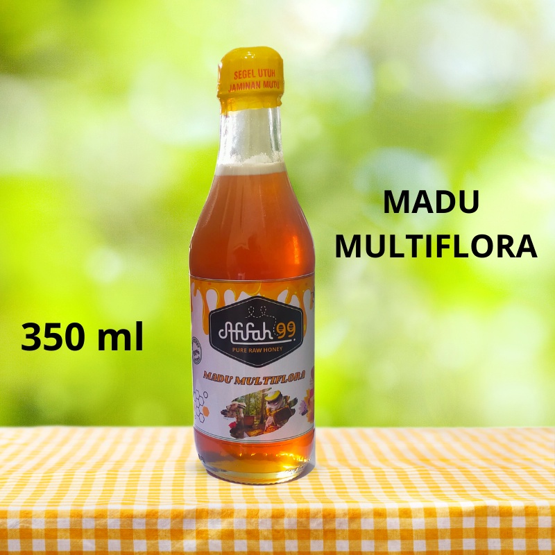 

Madu Afifah 99 - Madu Murni Asli Nektar Multiflora 350 ml - Madu Multiflora Grade A 100% Alami Pure Natural Raw Honey