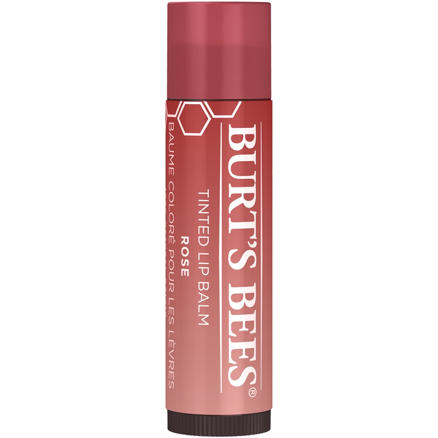 NEW Burt's Bees Tinted Lip Balm Rose original burt burts color colour warna oil