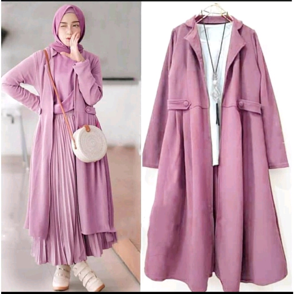 CARDIGAN PANJANG VIKA CARDI WOLFIS PREMIUM