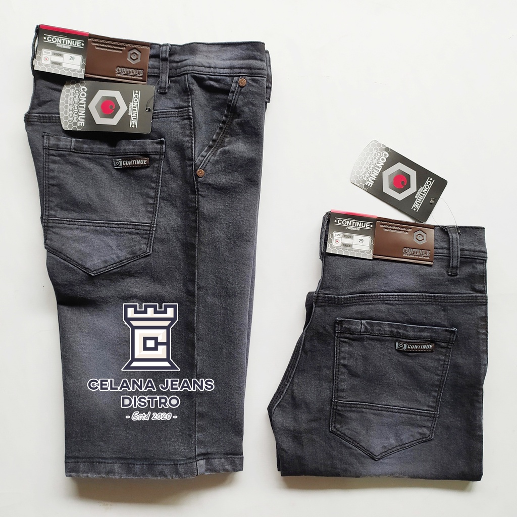 Celana Jeans Pendek Bio Brown Pria Distro Continue