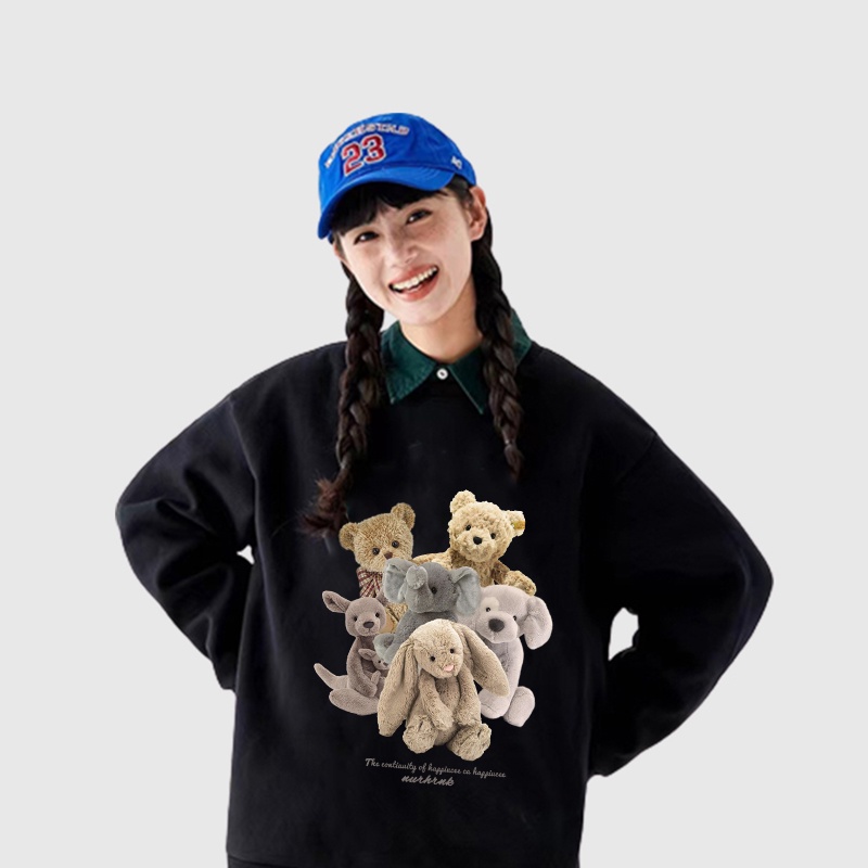 Sweater Oversize Teddy Bear Unisex Sweater Oversize Korean Style