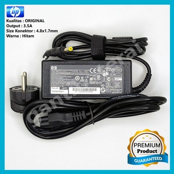 Adaptor Charger Laptop HP Pavilion DV4100 DV4300 DV4400 3.5a 4.8x1.7mm