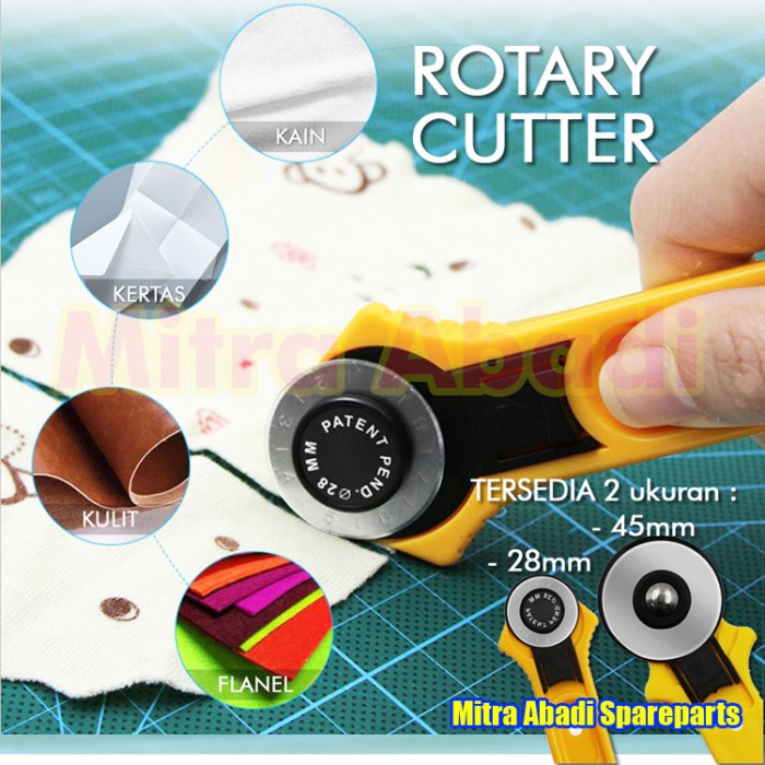 

✨NEW✨ - ROTARY CUTTER / Pisau Putar Pemotong Kain - 45mm