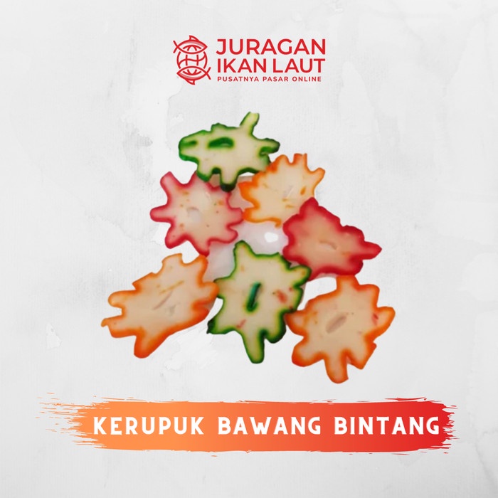 

Kerupuk Bawang Bintang Berkualitas - 250 gram
