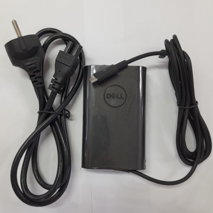 Adaptor Charger CASAN LAPTOP DELL 3.25a 65w 65watt USB Type-C LATITUDE 5280 5285 5289 5480 LA65NM130 XPS 9370 12-7275 13-7370 7350