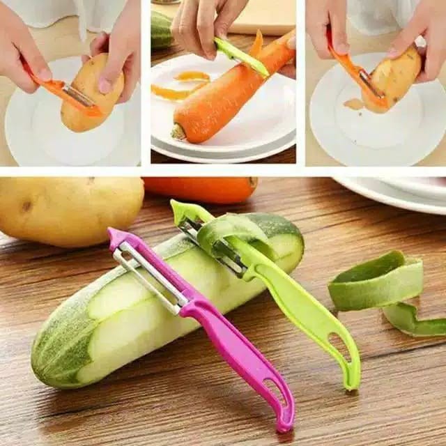 Fruit Peeler Pisau Pengupas Buah Mini Peel Mengupas Umbi Kentang Wortel Serut Gagang Bahan Plastik Warna Random Murah Kualitas Bagus Anti Karat Pisau Kecil Perlengkapan Dapur Kitchen Tools Cooking Stuff Grosir Prakarya Malang