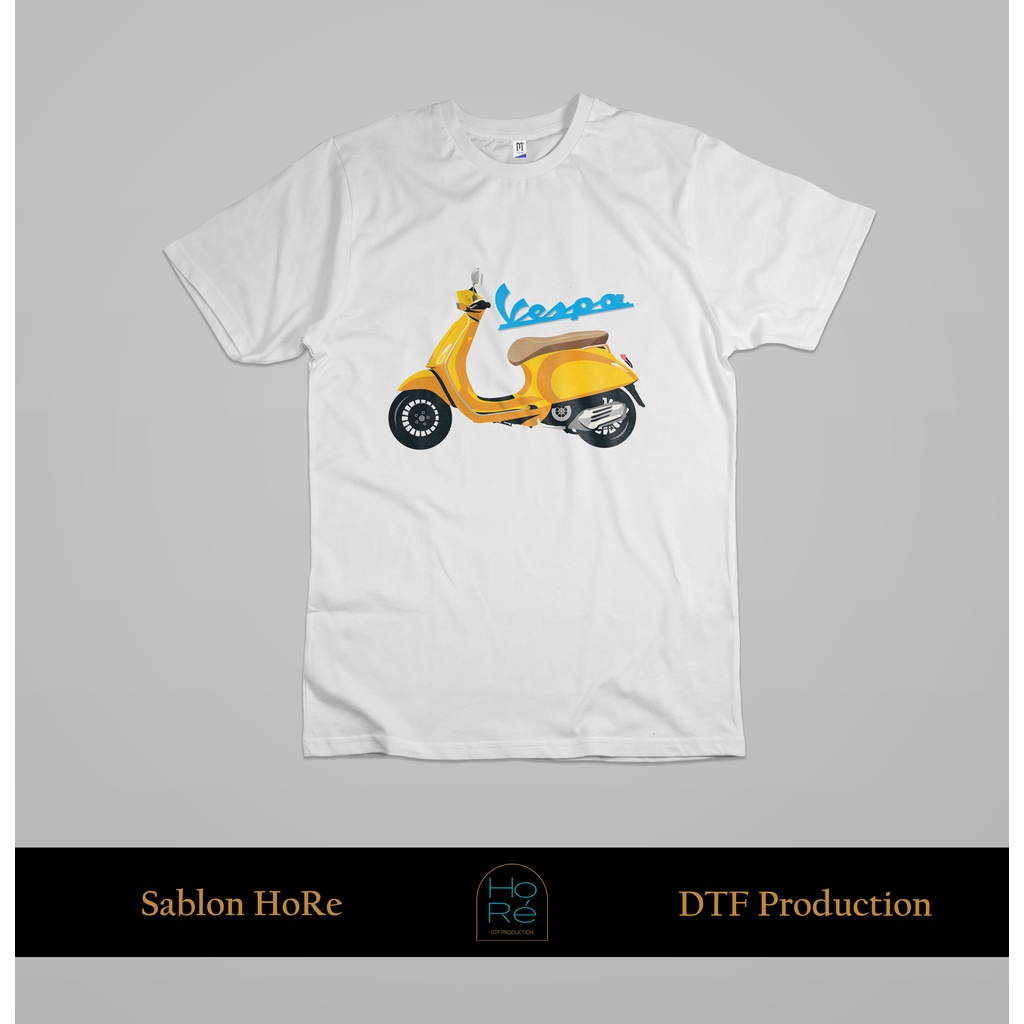 Kaos Vespa - Scooter Matic | Premium Cotton Combed 24S (Ves-4)