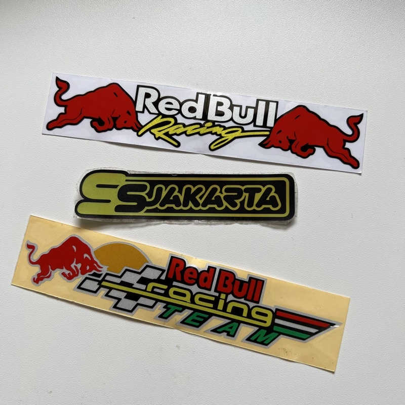 STICKER STIKER RED BULL RACING TEAM CUTTING