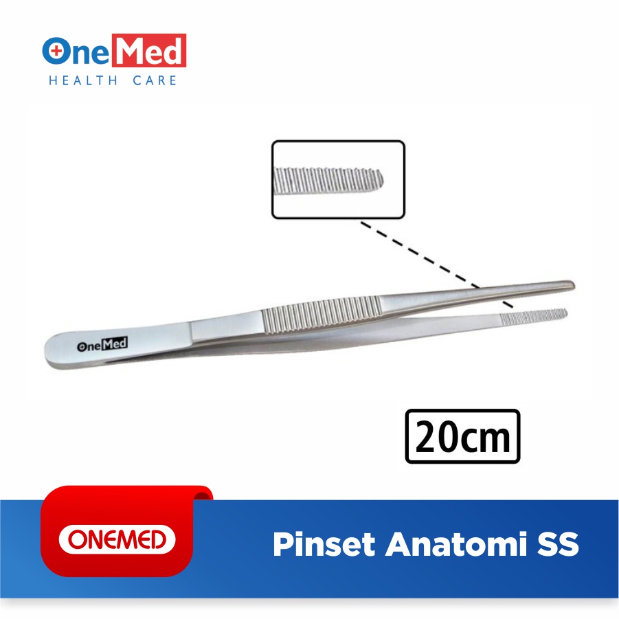 ONEMED Pinset Anatomi / Anatomis 20cm Stainless Steel OOF