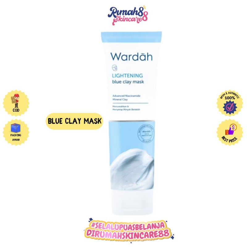 WARDAH Lightening Blue Clay Mask 50gr