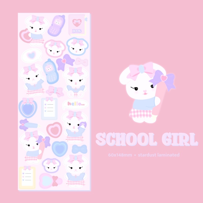 

pearlyblossom | school girl deco sticker