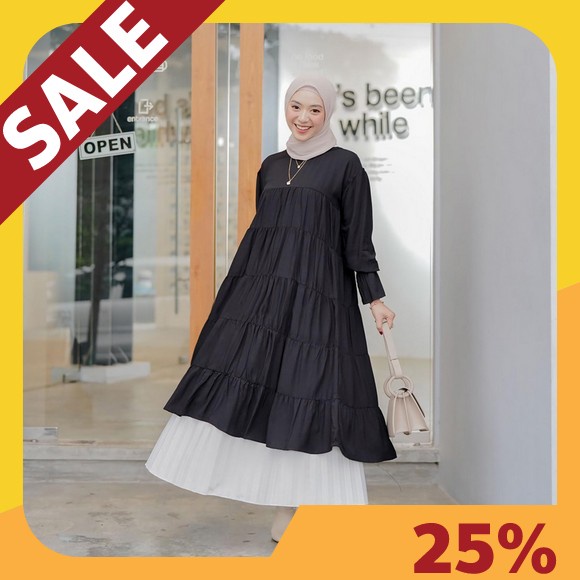 Terlaris Baju Atasan Tunik Import Melody Premium | Tunik Katun Polo Linen Import Korea | Tunik Kekin