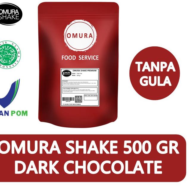 

FREE ONGKIR!Bubuk Minuman Plain/Tanpa Gula Rasa Dark Chocolate 500 GR Omura Shake|KD6