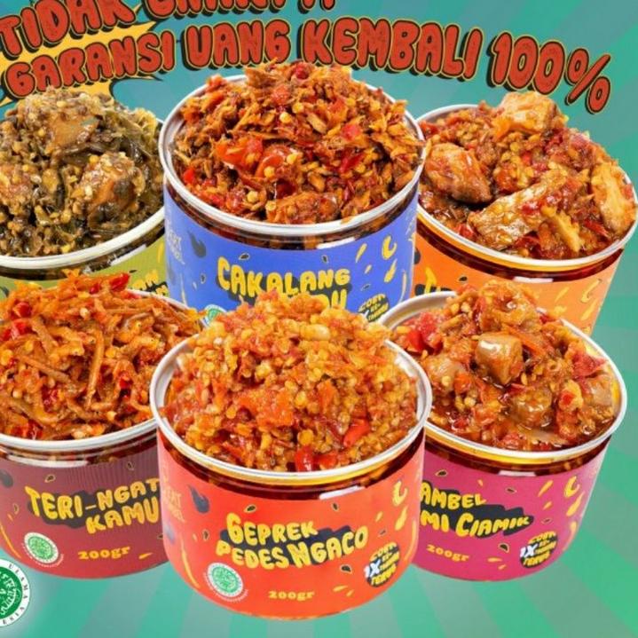 

(V7)1㊚) Eat Sambel Sambel Cumi Sambel Teri Tuna Ayam Suwir Eatsambel 200gr pasti dikirim