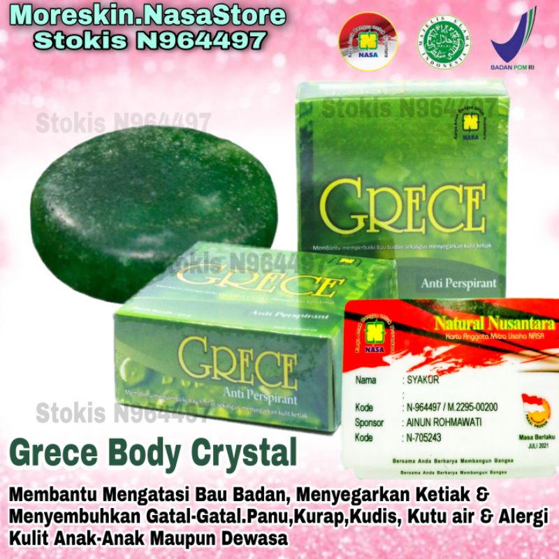 GRECE Sabun Penghilang Bau badan. Gatal gatal/ Alergi. PANU.  kutu air. kaki pecah pecah