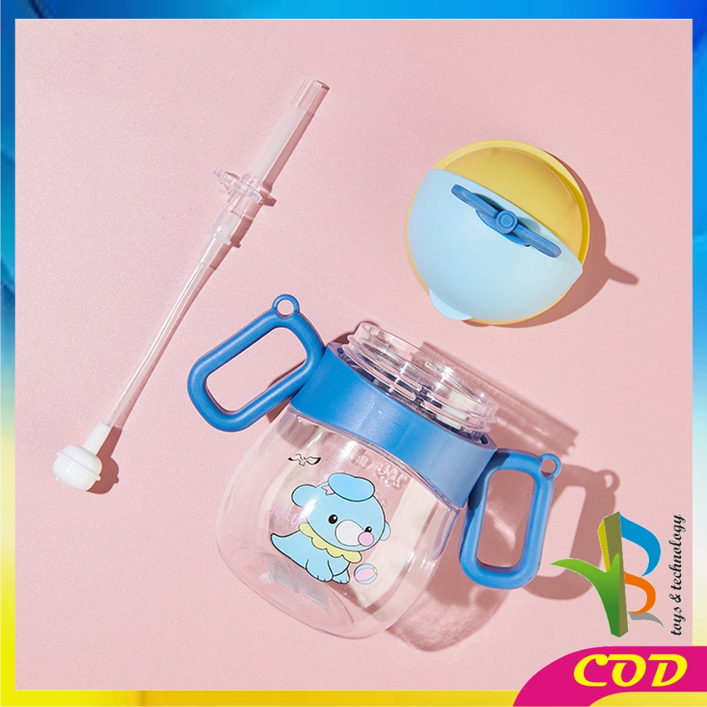 RB-C760  Botol Minum Air Anak Anti Tumpah Dengan Sedotan 360ML / Gelas Training Cup Balita Water Bottle Perlengkapan Makan Bayi