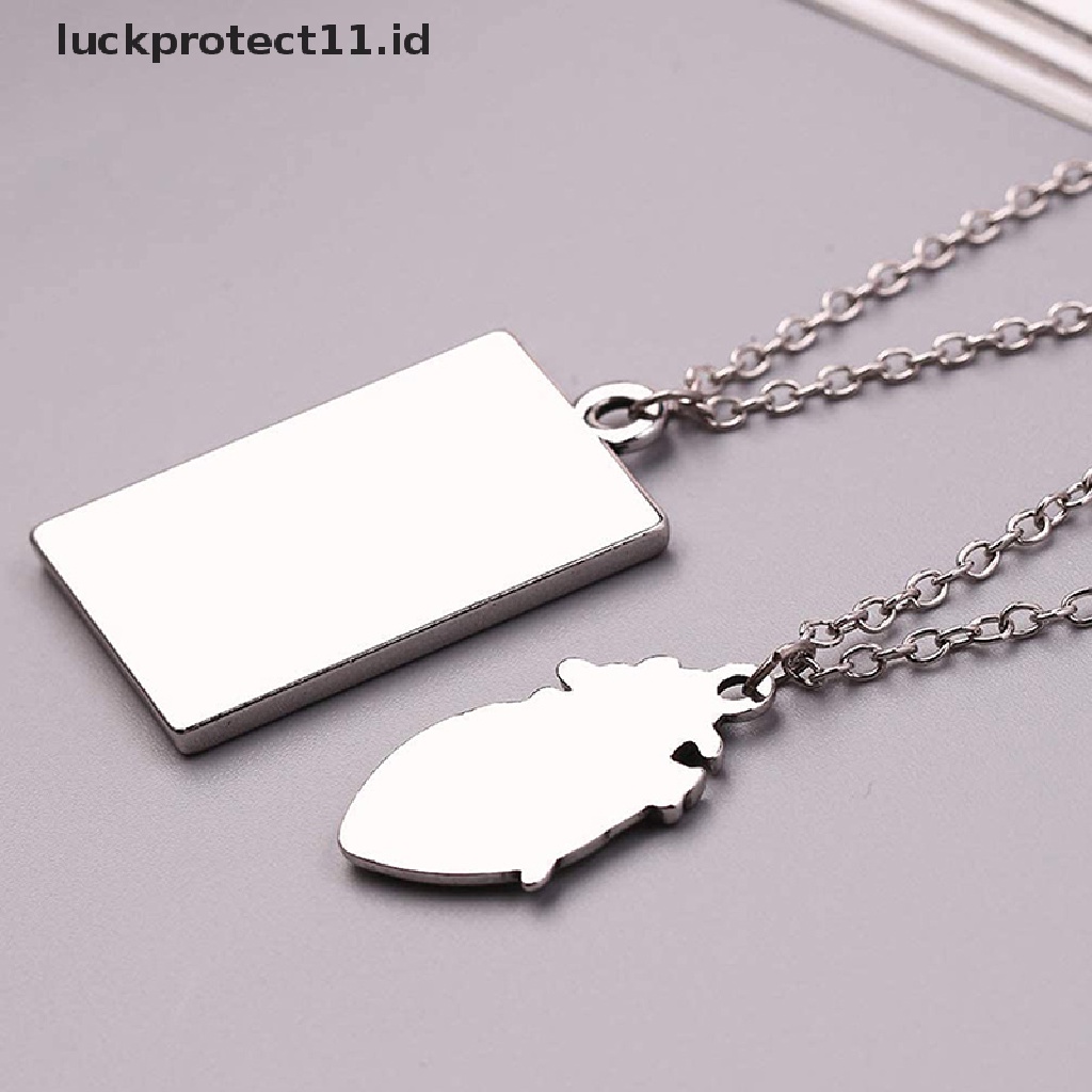 /Fashion Hot// Fashion// 2pcs/set Fashion Puzzle Pasangan Anatomi Jantung Kalung Liontin Valen Hadiah.