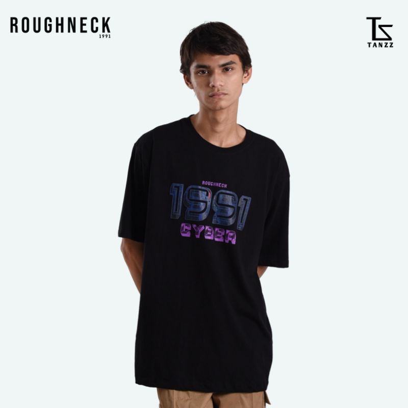 Roughneck T-Shirt T416 Black Cyber Crew