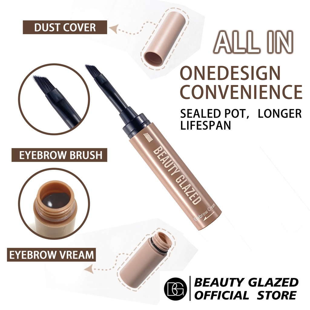 Beauty Glazed Eyebrow Smooth Hold Color 2IN1 Beauty Glazed Eyebrow Gel Beauty Glazed Eyebrow Beauty Glazed Eyebrow Cream Beauty Glazed Eyebrow Pomade Beauty Glazed Pomade Alis Beauty Glazed Brow Pomade Beauty Glazed