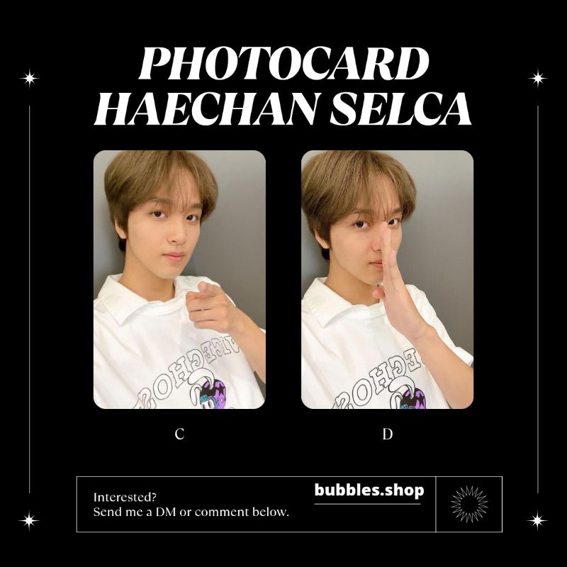 PHOTOCARD UNOFFICIAL HAECHAN NCT SELCA