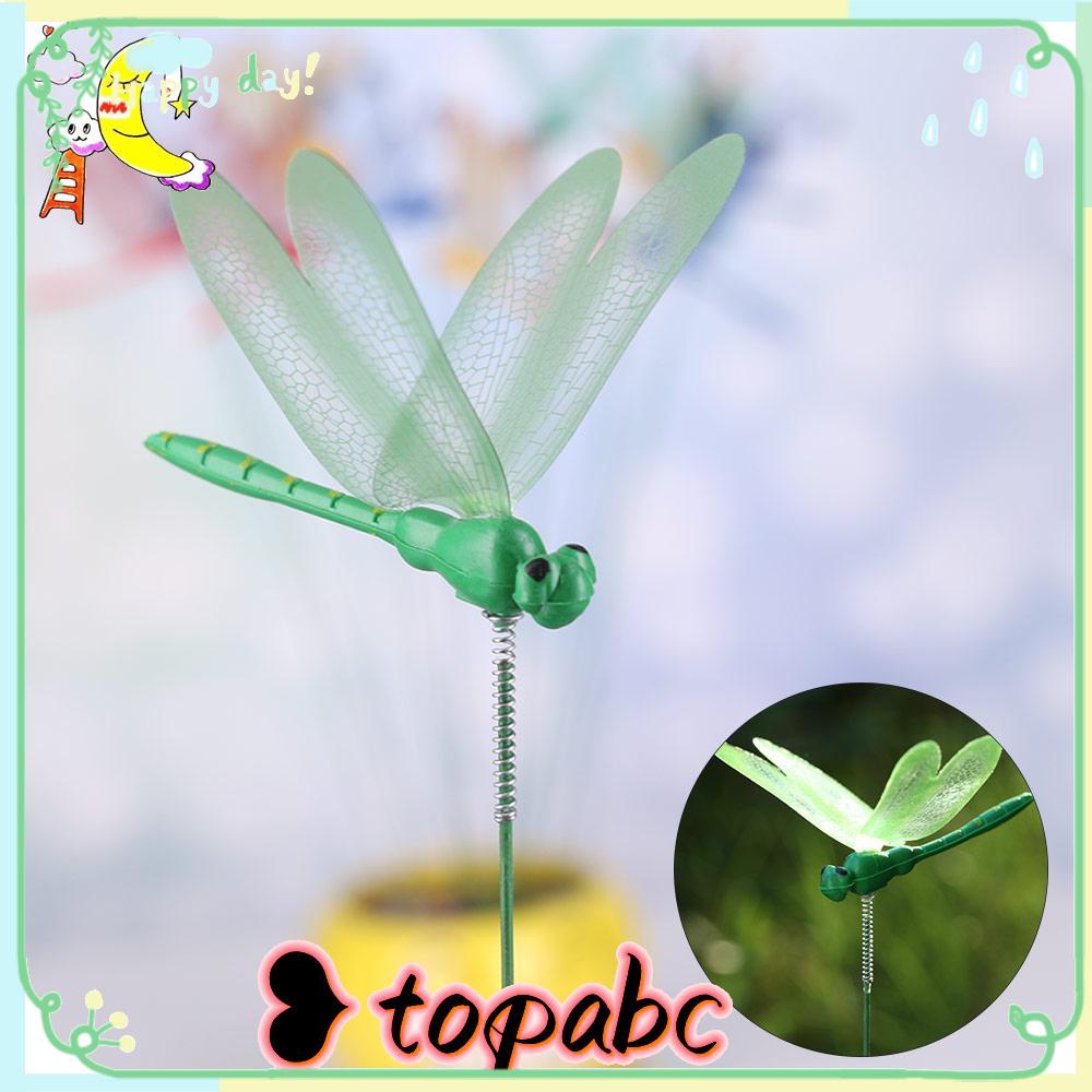 Top5/10pcs Ornamen Rumput Dekorasi Taman Capung 3D Buatan Dengan Tangkai