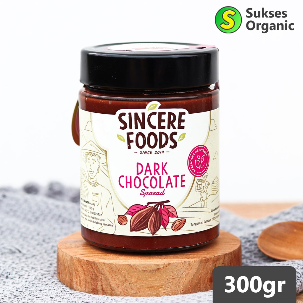 

Selai Kacang DARK CHOCOLATE Spread with Sorghum Sugar SINCERE FOODS