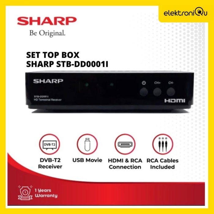 TERMURAH set top box sharp dd001i tv digital dvbt2 setopbox dvb t2 /SET TOP BOX TV DIGITAL/SET TOP