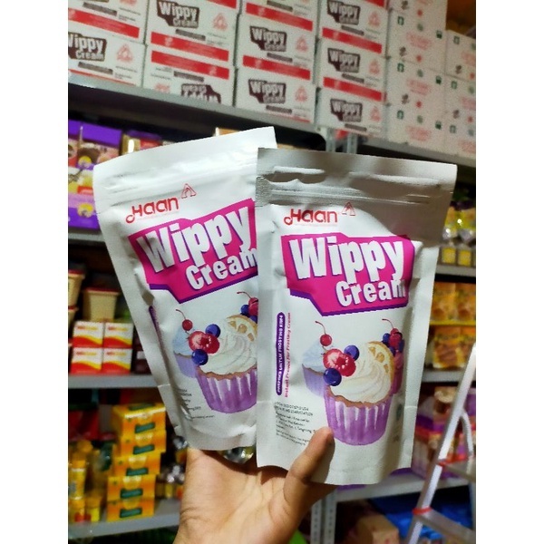 

WIPPY CREAM HAAN 200 GRAM (pouch)//wippy cream/bahan kue