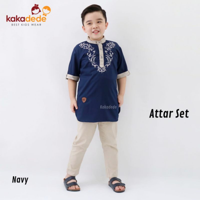 COD  Free ongkir BAJU KOKO KURTA ATTAR set by kakadede 2 - 12 tahun