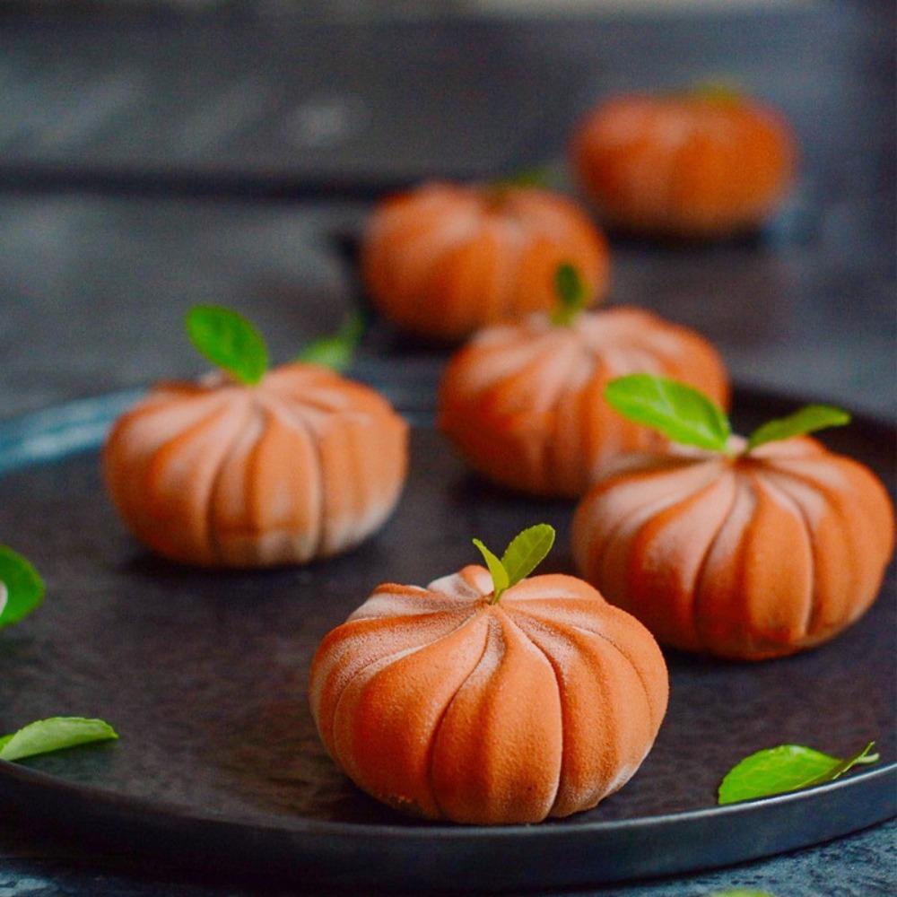 Top6 Cavity 3D Pumpkin Kerajinan Dapur Membuat Sabun Halloween Handmade Easter Day