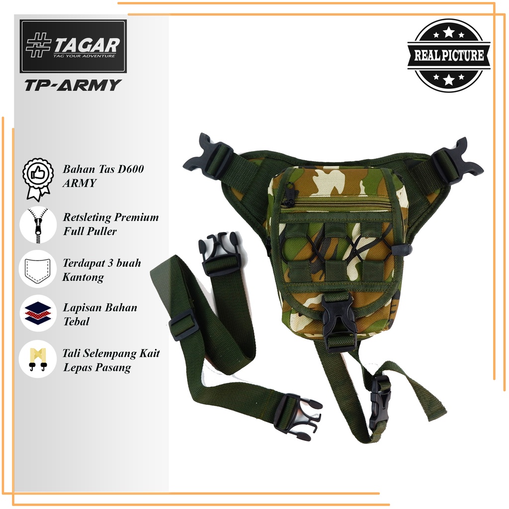 Tas Selempang Slingbag Tas Paha Loreng Army Tas Loreng Distro LR-01