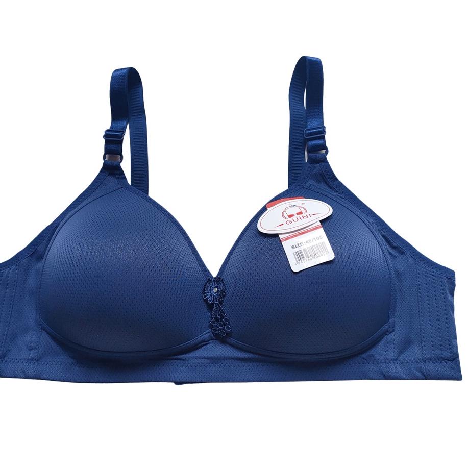 [KODE PRODUK V7HQT4055] Bra Guini D128 uk 36-46 Cup D Tanpa Kawat Busa Tipis Kait 3