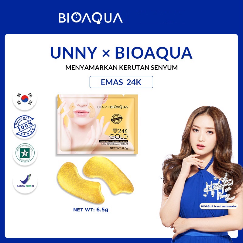 BIOAQUA 24K GOLD Collagen Crystal Smile Line Mask