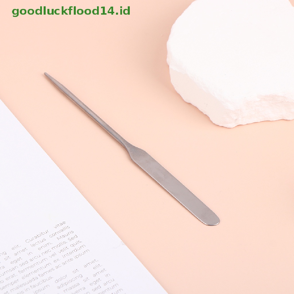 [GOOGFOUR] 1pc Foundation Cair Tongkat Warna Makeup Stainless Steel Metal Stir Stick [TOP]