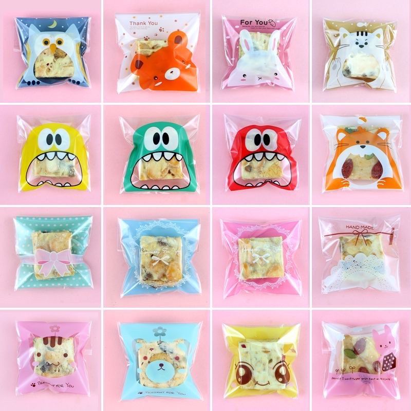 Plastik Packing cookies lucu 10 x 10 cm kemasan kue lucu unik goddie bag plastik cookies