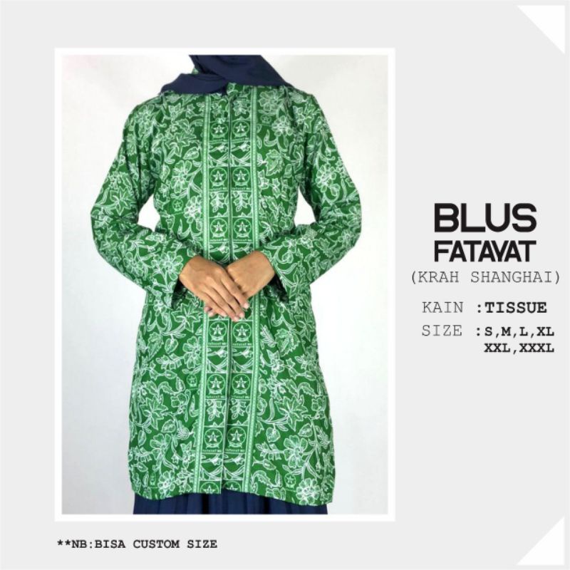 Blus Fatayat NU Batik Fatayat Tunik fatayat blus fatayat