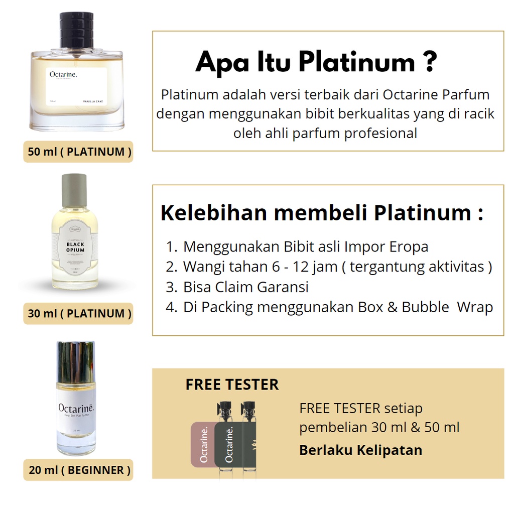 Octarine - Parfum Wanita Pria Tahan Lama Inspired By BLACK OPIUM | Parfume Perfume Farfum Minyak Wangi Cewek Cowok Murah Original