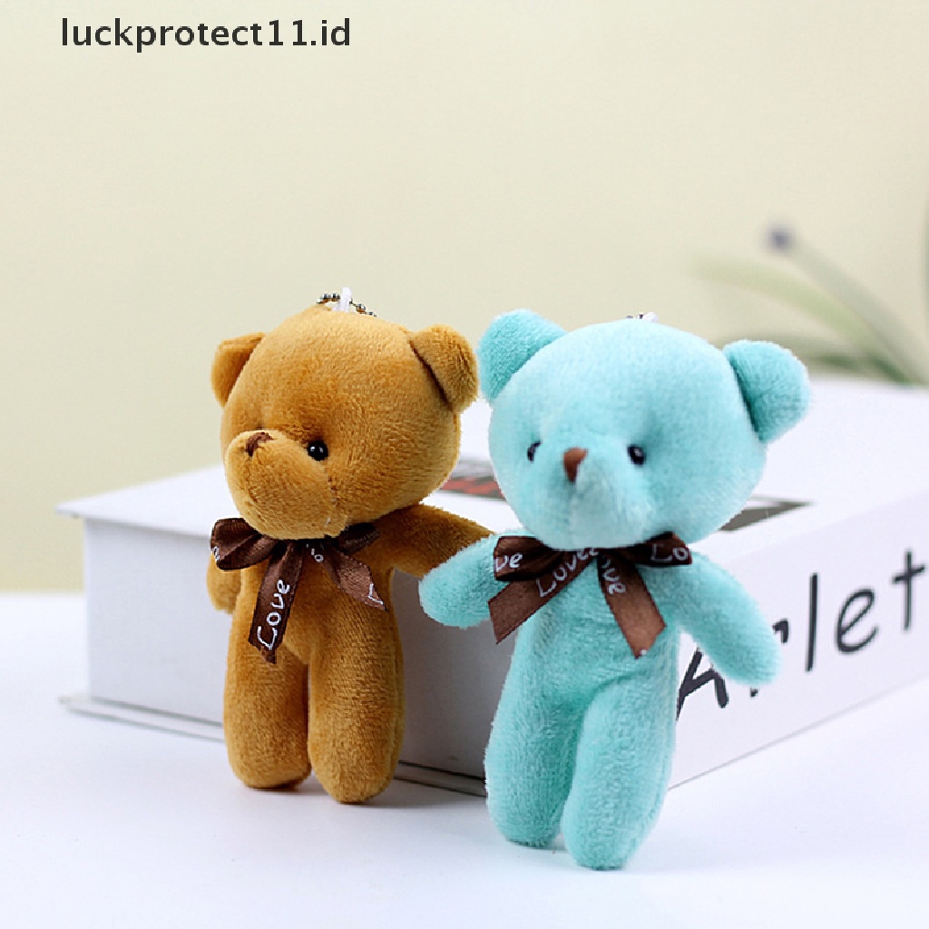 /Fashion Hot// Fashion Hot// Bear Plush Toys Mini Teddy Bear Boneka Mainan Beruang Liontin Kostum Kreatif Liontin Pesta Pernikahan Gantungan Kunci Tas Liontin Boneka Boneka.