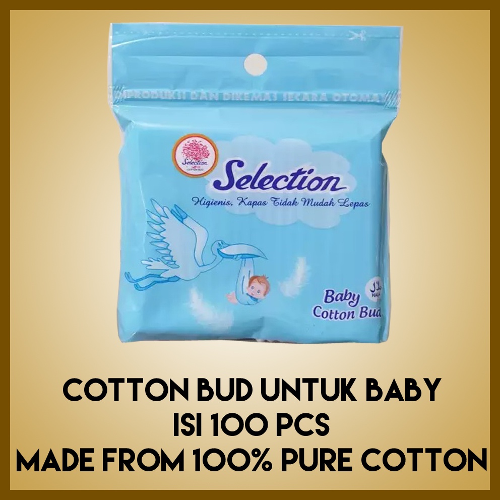 Jual Cotton Bud BABY Selection isi 100 pcs Shopee Indonesia