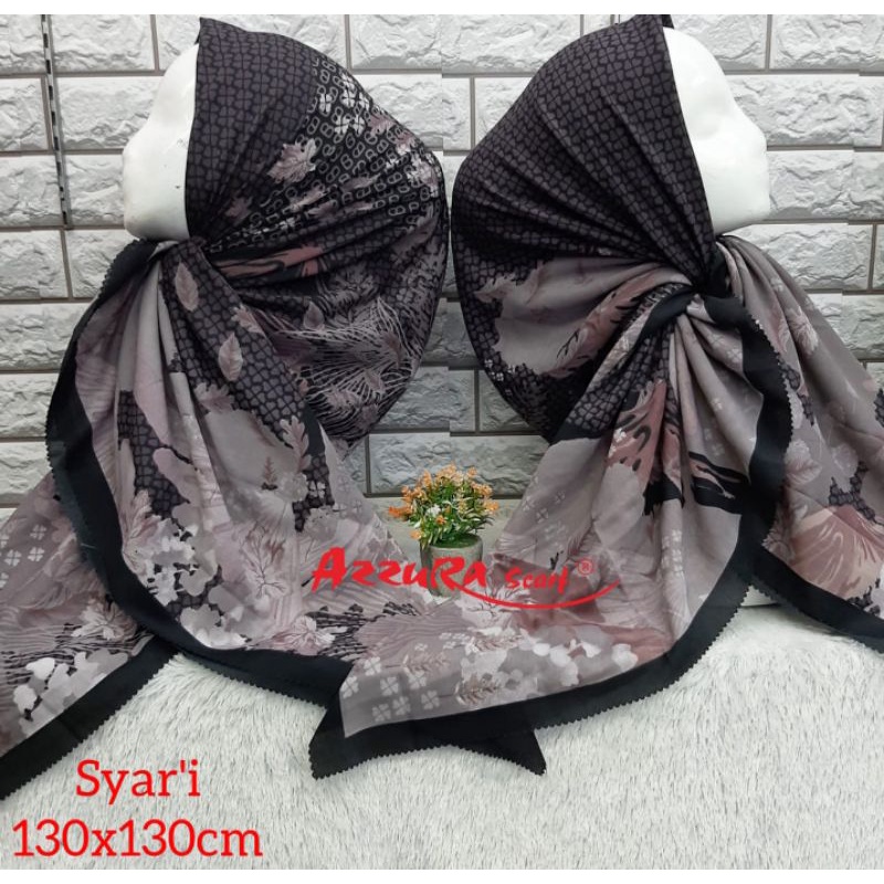 Jilbab segi empat JUMBO Voal PREMIUM/original Azzura scarf