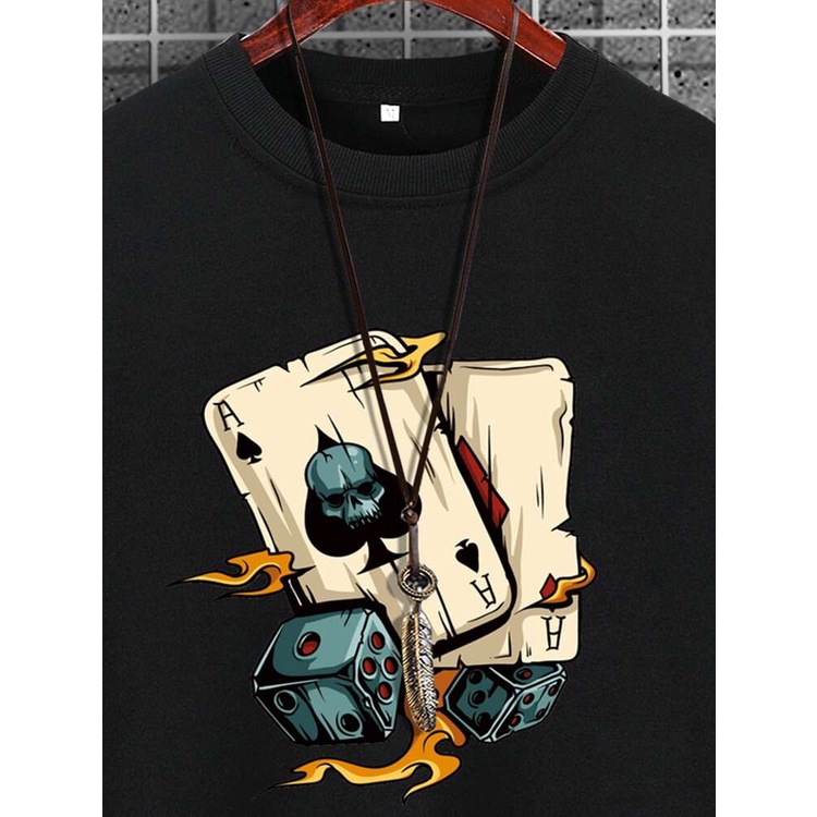 GAMBLER Sweatshirt Basic II Sweater Crewneck Print DTF II Sz M - XL Anak &amp; Dewasa ( Pria &amp; Wanita )