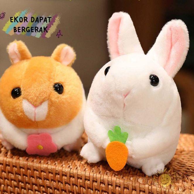 Order Sekarang TAIYO Boneka Kelinci Telinga Panjang Tarik 30cm Rabbit Doll Gantungan Plush Toy Viral