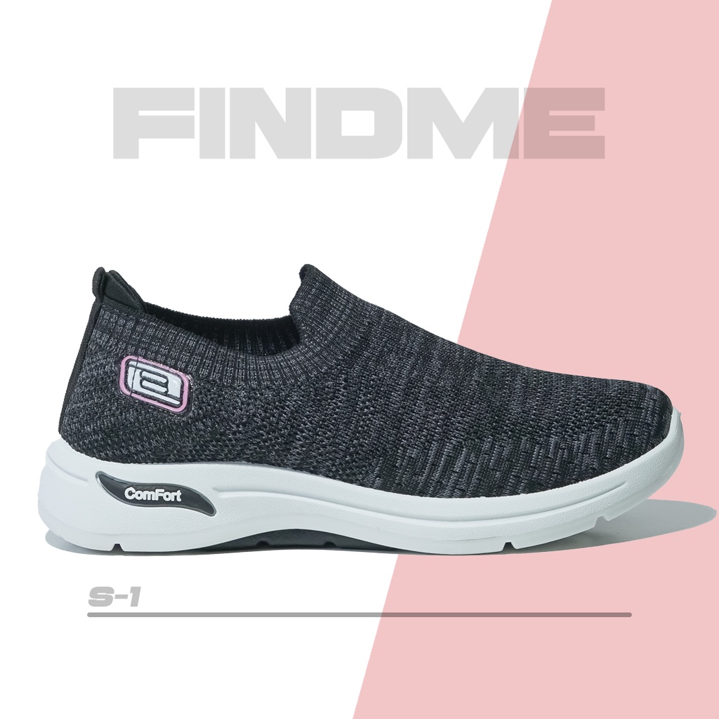 SEPATU SNEAKERS WANITA CASUAL NYAMAN OLAHRAGA ELASTIS ANTI SLIP SOLE KARET IMPORT LARI S1 TUA MUDA