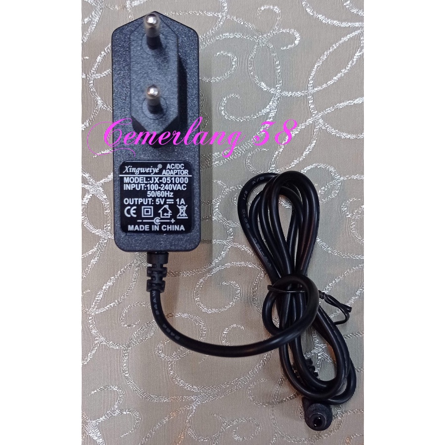 AC to DC 5V 1A Switching Adaptor / Power Supply Plastik 1A 5V