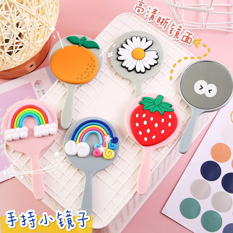 CERMIN MINI KARAKTER / KACA CERMIN MAKE UP MINI / TRAVELLING PACK SOUVENIR / CERMIN BULAT KARAKTER KACA CERMIN MAKE UP MINI | KACA TRAVELLING MOTIF LUCU KACA MINI TRAVEL SIZE