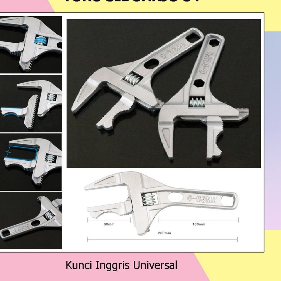 SIAP KIRIM Kunci Inggris Universal Besar Serbaguna Kunci inggris Konci inggris Kunci inggris mini Ku