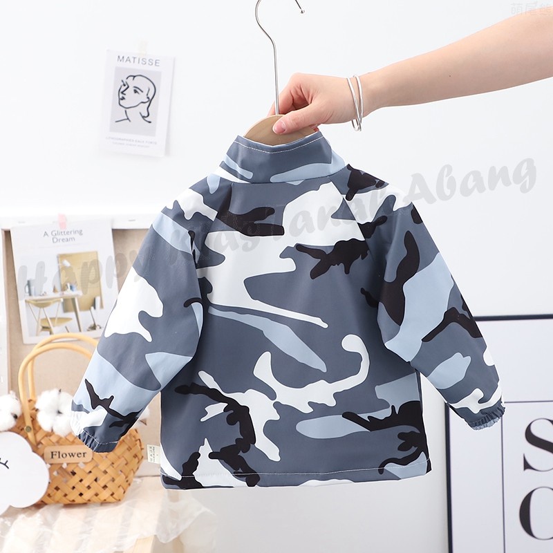 JAKET IMPORT ANAK LAKI-LAKI KEKINIAN / OUTER ANAK COWOK MOTIF ARMY TERMURAH