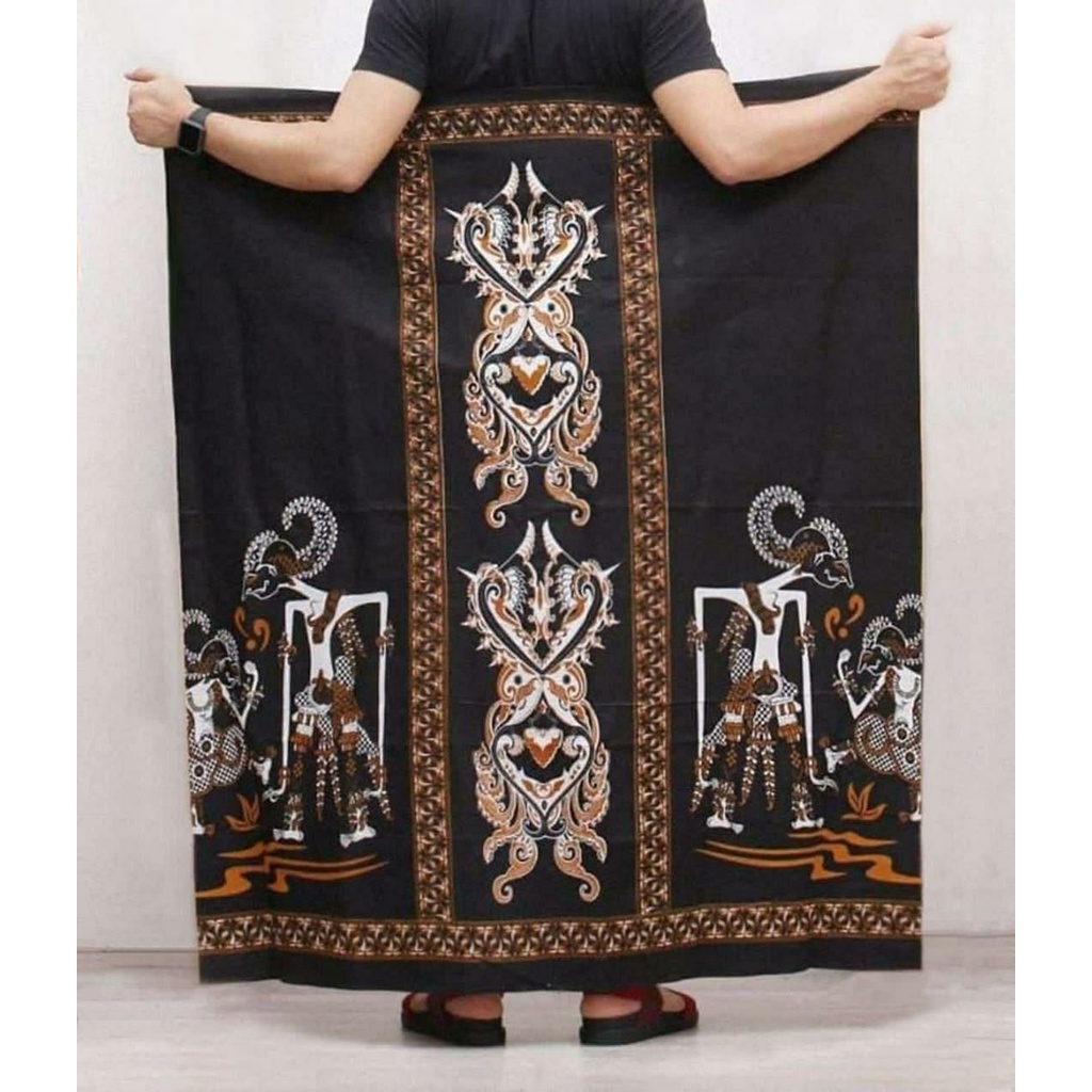 sarung batik motif wayang sosro kartono semar / sosro kartono arjuno sarung batik print