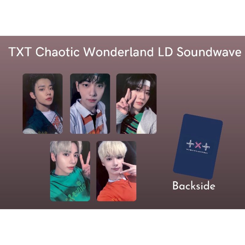TubaTu TXT chaotic wonderland Lucky Draw Pc Photocard unofficial M2U/ Soundwave/ Pws