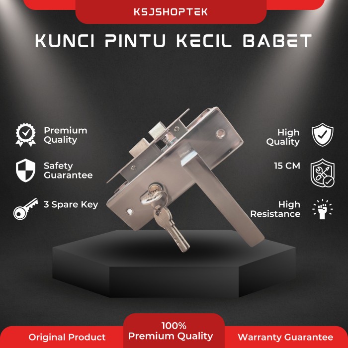 Kunci Pintu Kecil Babet Bagus 15 Cm / Selot Pintu / Tarikan